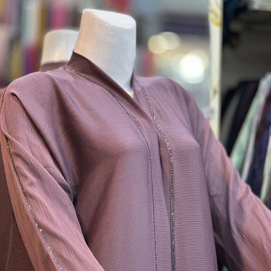 DMC Stone Open Abaya – Zoom Fabric