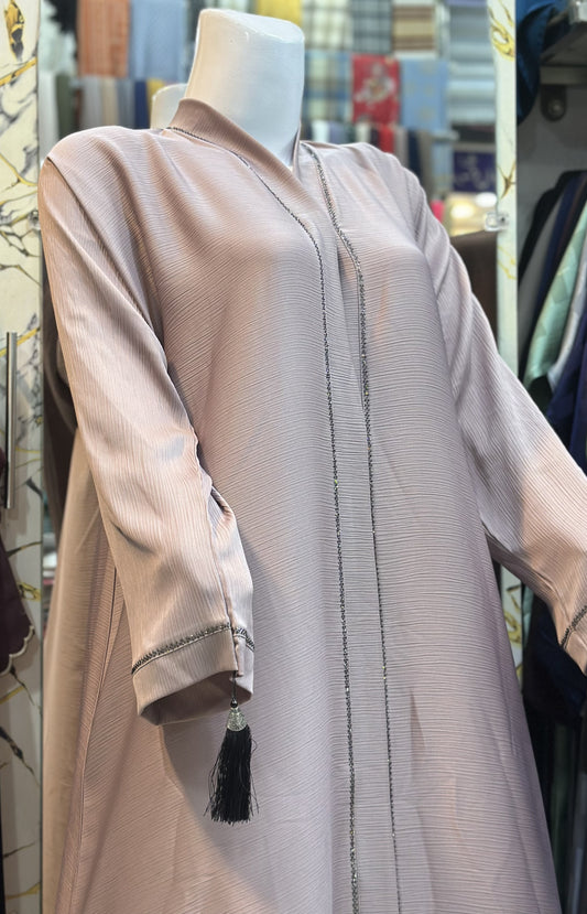 DMC Stone Open Abaya – Zoom Fabric