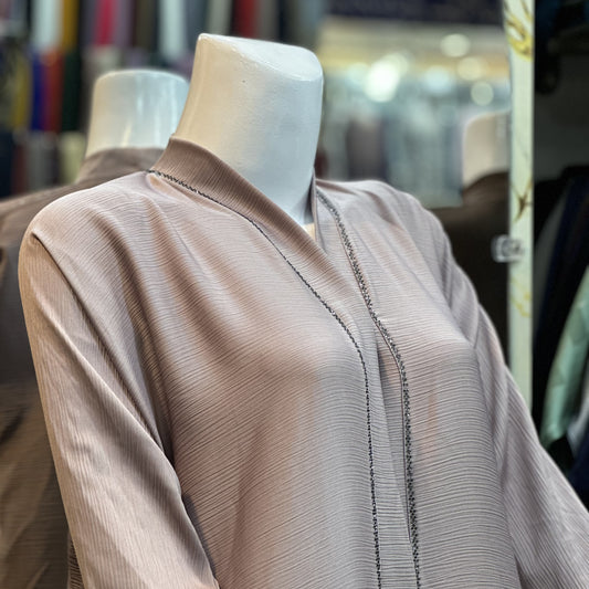 DMC Stone Open Abaya – Zoom Fabric