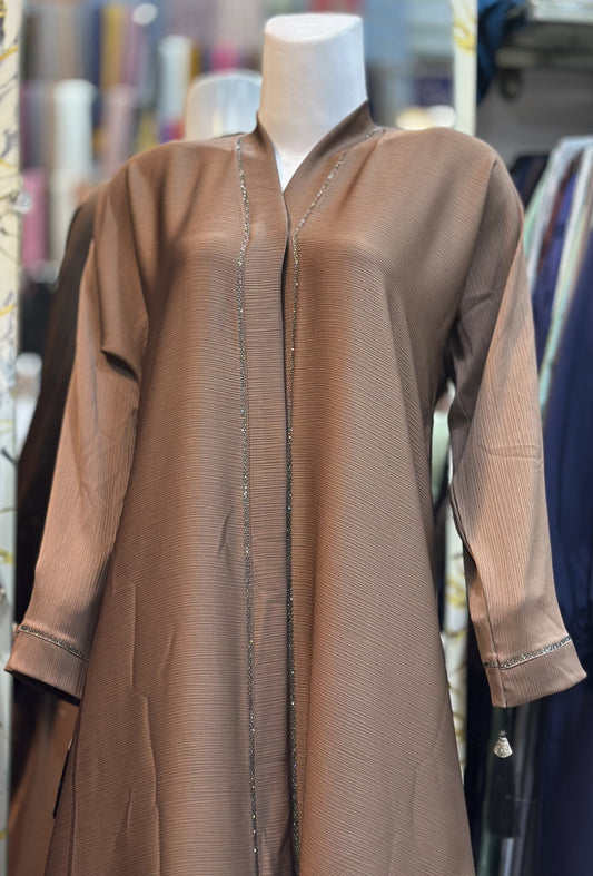 DMC Stone Open Abaya – Zoom Fabric