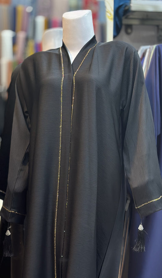 DMC Stone Open Abaya – Zoom Fabric