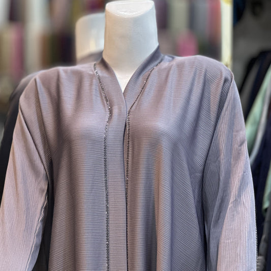 DMC Stone Open Abaya – Zoom Fabric